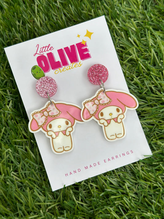 My Melody Kawaii Dangle Earrings