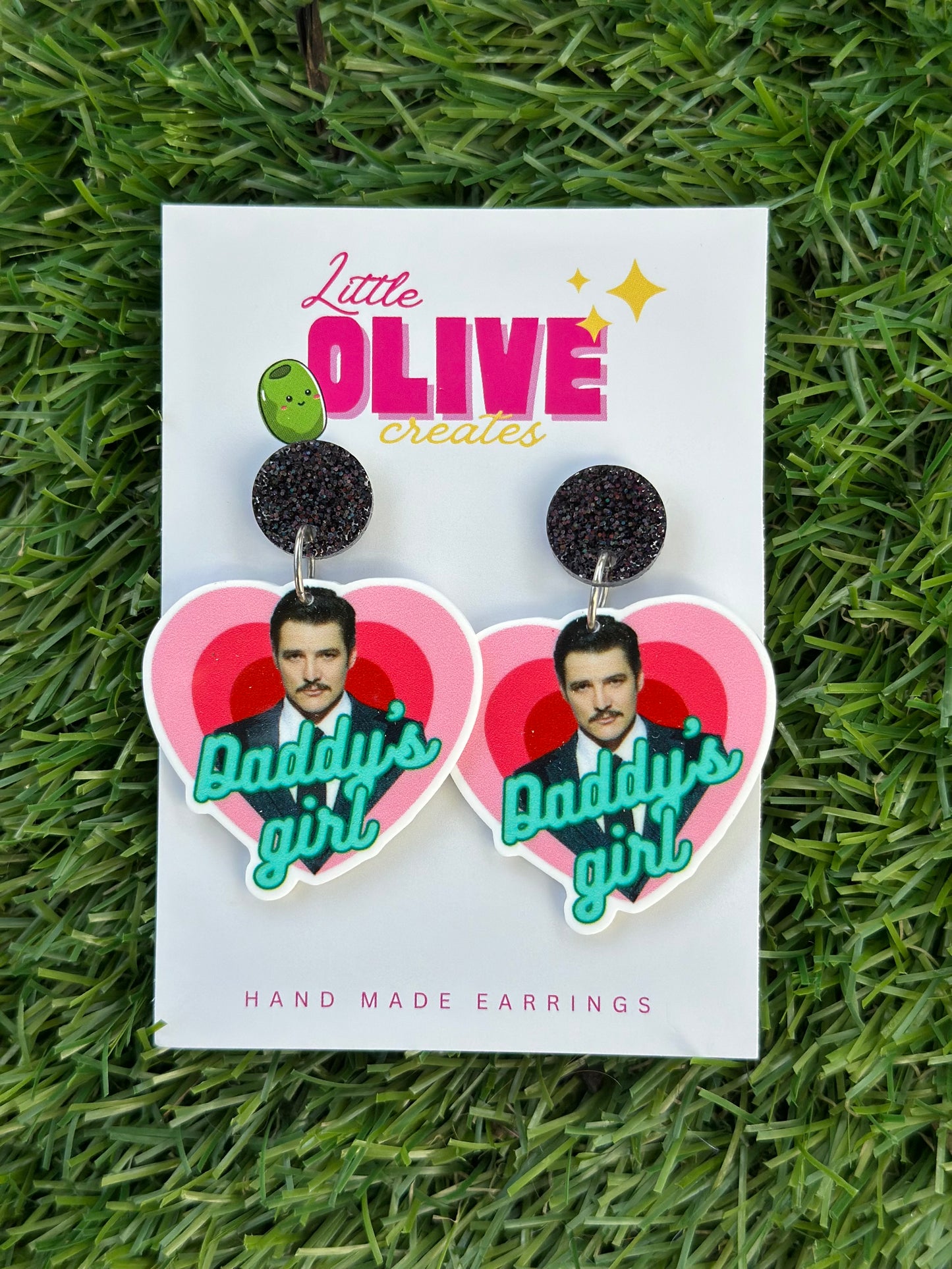 Daddy's Girl" Pedro Pascal Celeb Chic Earrings - Sparkle Like a Star!