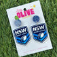 State of Origin NSW Blues Dangle or Stud Earrings – Game Day Ready