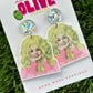 Country Diva Dangle Earrings: Sparkle and Shine with Dolly's Charm!