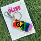 Sounds Gay I’m In Keychain – Funny LGBTQ+ Acrylic Pride Gift | Rainbow Ally Bag Charm