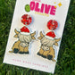Highland Cow Christmas Dangle & Stud Earrings – Festive Fun! 🎄🐮