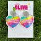 Be Kind To Your Mind- Mental Health Awareness Dangle Earrings