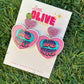 Bad Bitch Statement Acrylic Dangle Earrings (NSFW)