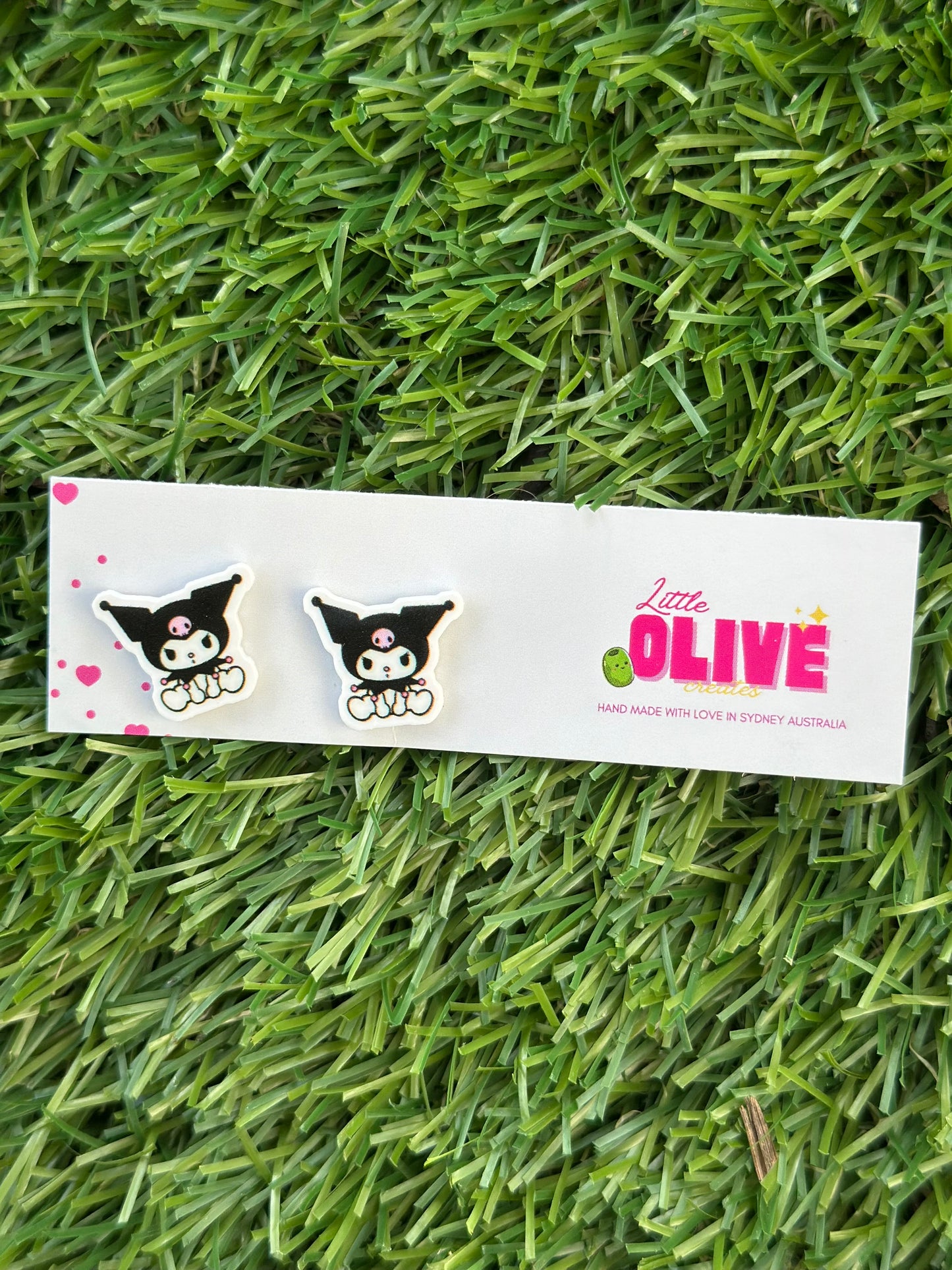 Kawaii Kuromi Dangle & Stud – Cute Sanrio-Inspired Jewelry for Fun, Quirky Style