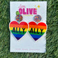 LGBTQ Ally Earrings | Pride Studs, Dangles & Keychain