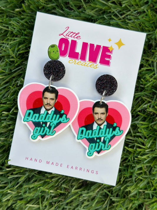 Daddy's Girl" Pedro Pascal Celeb Chic Earrings - Sparkle Like a Star!