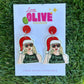Taylor Swift-Inspired “Merry Swiftmas” Dangle Earrings