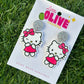 Waving Kitty Earrings: Charming Accessories for All Ages!