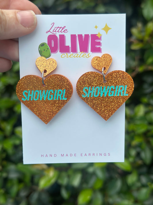 ✨ Taylor Swift Showgirl Sparkle Dangle Earrings ✨