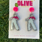 Harry Styles Inspired Earrings | Silver Glitter Statement Dangles ✨🪩