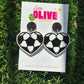 Love Heart Soccer Earrings – Perfect for Soccer Moms! ⚽❤️