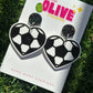 Love Heart Soccer Earrings – Perfect for Soccer Moms! ⚽❤️