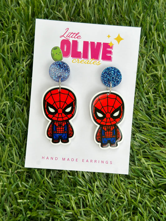 Spider-Man Web-Slinging Dangle Earrings