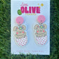 Cute Bunny Easter Egg Dangle Earrings 🐰🌸 – Perfect for Spring!