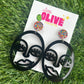 Picasso Inspired Abstract Face Dangle Earrings