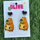Cute Capybara Dangle Earrings – Fun & Quirky Accessory