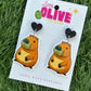 Cute Capybara Dangle Earrings – Fun & Quirky Accessory