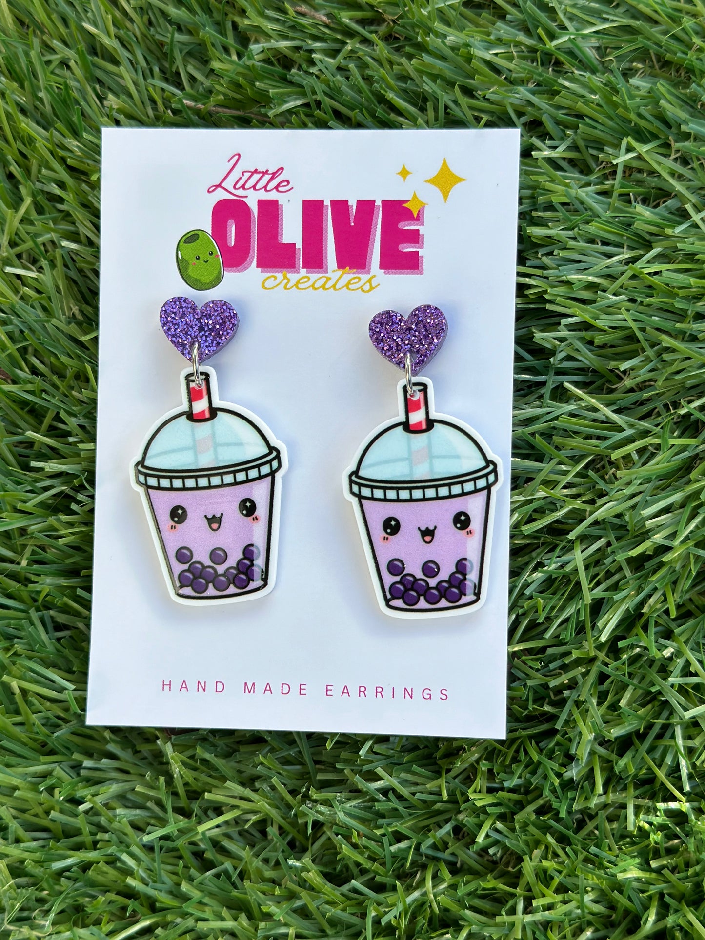 Bubble Tea Bliss Dangle Earrings