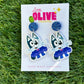 Bluey-Inspired Muffin Ballerina Earrings