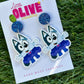 Bluey-Inspired Muffin Ballerina Earrings