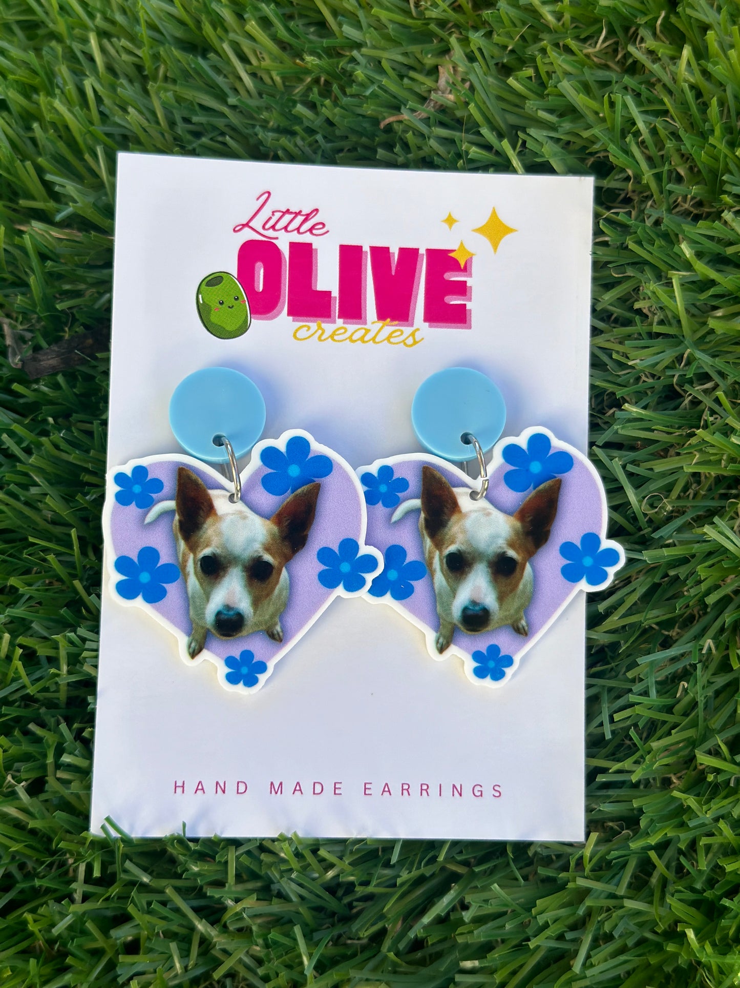 Fully Customisable Drop Statement Dangle or Stud Earrings - Your Design, Logo, Sports team, party theme Your Style!