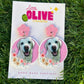 Fully Customisable Drop Statement Dangle or Stud Earrings - Your Design, Logo, Sports team, party theme Your Style!
