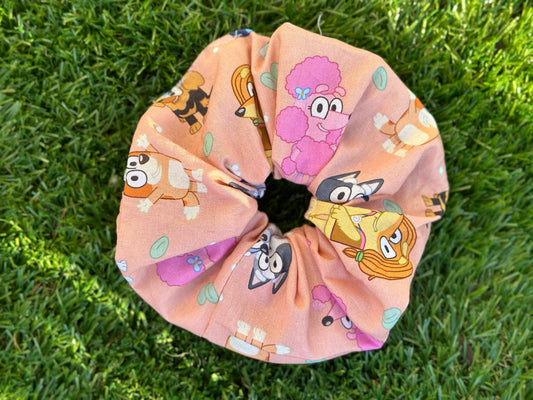 Cute Hand Made Bluey Scrunchie