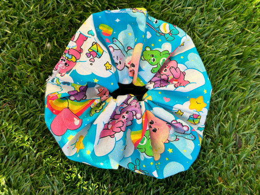 Cute Care Bears Hand Made Cotton Scrunchie