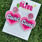 Cheeky 'C*nt' Dangle Earrings