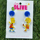 Iconic Bart and Lisa Dangle Earrings