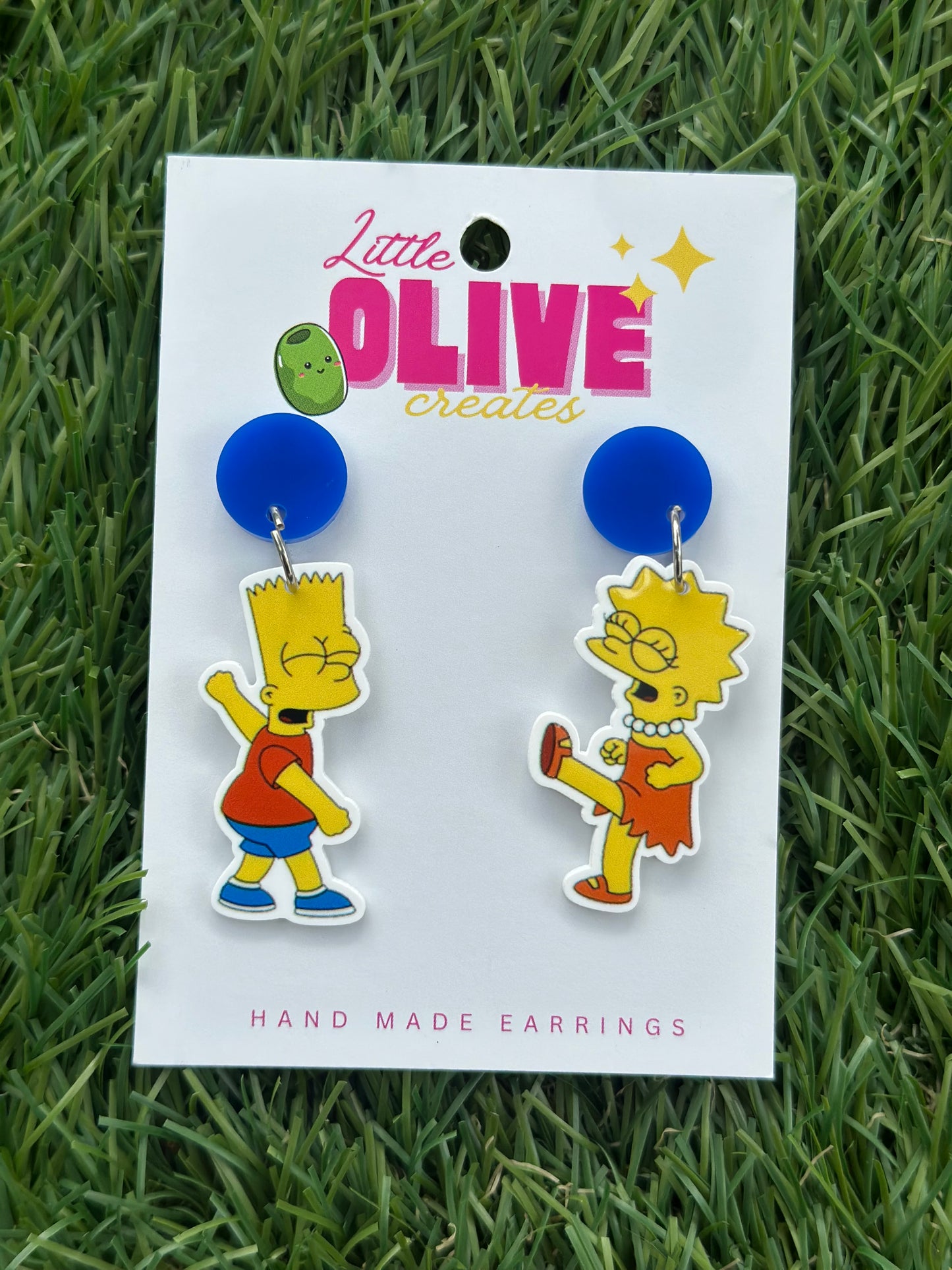 Iconic Bart and Lisa Dangle Earrings
