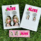 Taylor Inspired Acrylic Earrings — Dangle, Mini Dangle & studs