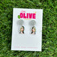 Taylor Inspired Acrylic Earrings — Dangle, Mini Dangle & studs