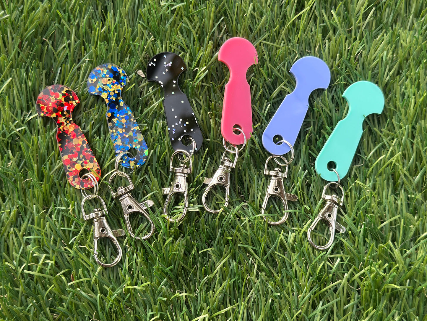 Trolley Token Keychain – Reusable Shopping Cart Coin Substitute in 6 Fun Colours