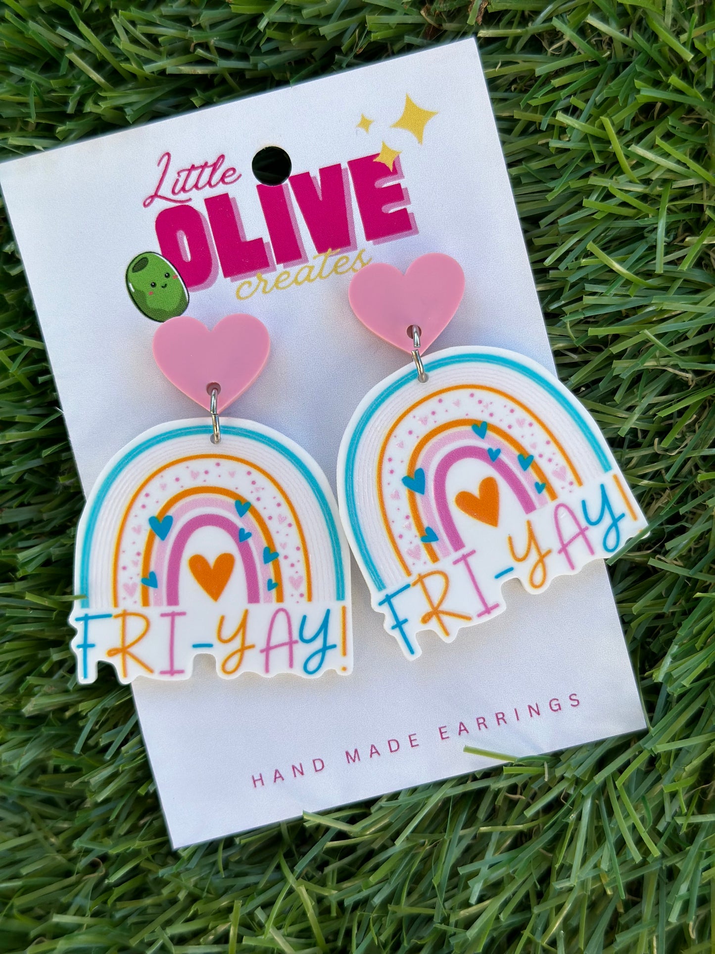 FRI-YAY End Of Week Celebration  Teacher Appreciation Earrings - Thank You, Educators! (Copy)