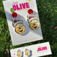 Winnie the Pooh Christmas Dangle & Stud Earrings – Festive Holiday Jewellery