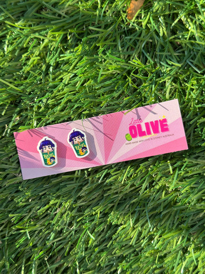 K-Pop Demon Hunter Huntrix Stud Earrings – Choose Rumi, Zoey, or Mira