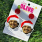 Pedro Pascal Santa “Daddy” Christmas Dangle Earrings