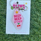 Beep Beep Bitches Funny Car Lover Keychain
