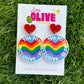 The Future is Inclusive Pride Dangle Earrings - Embrace Diversity!