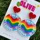 The Future is Inclusive Pride Dangle Earrings - Embrace Diversity!