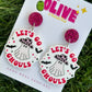 Halloween Ghost Earrings - Let's Go Ghouls - Spooky Cute Jewelry