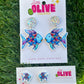 Sparkling 'The Rainbow Fish' Book Week Teacher Earrings with Enchanting Charm
