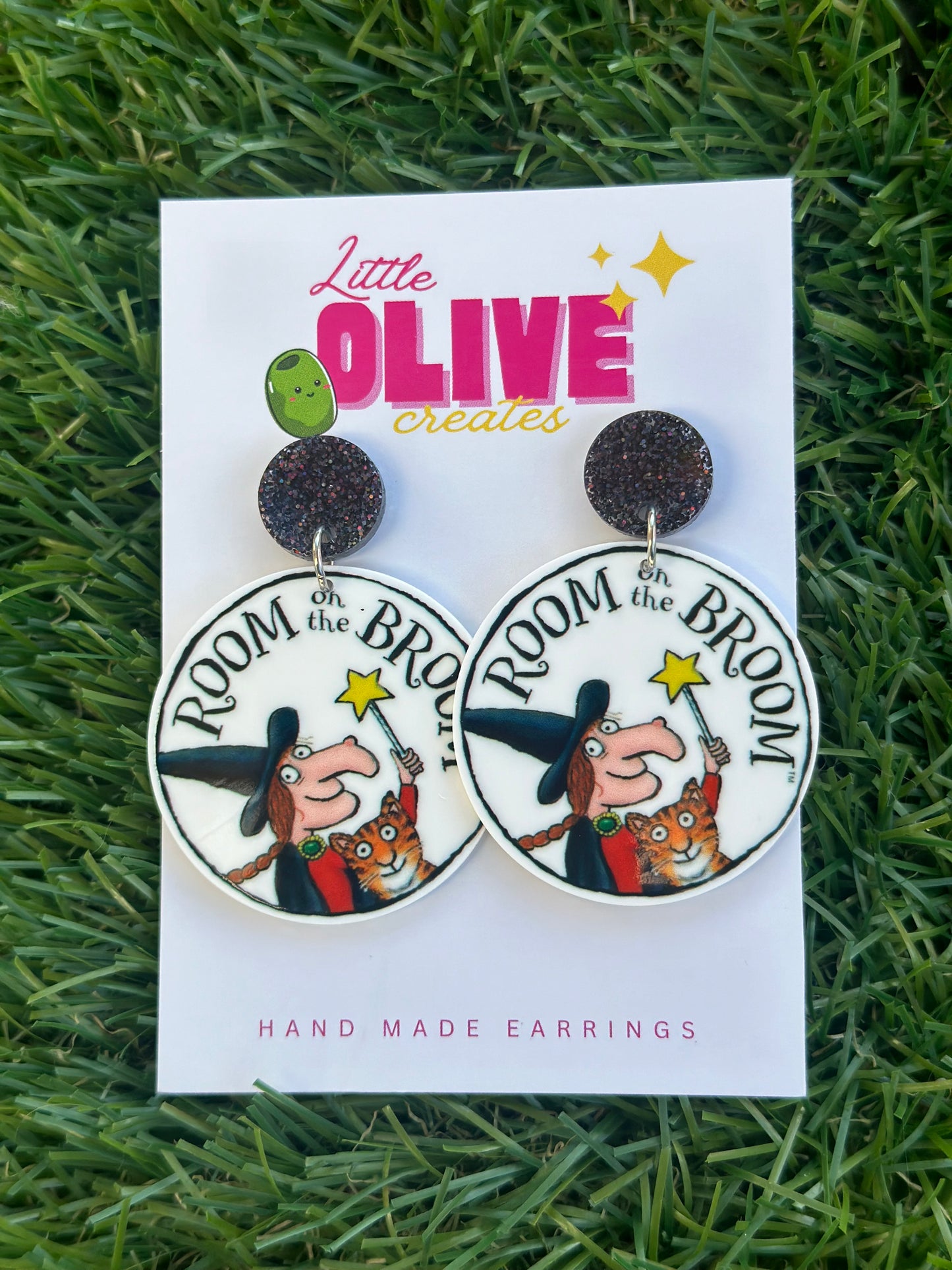 Room on the Broom Book Week Earrings