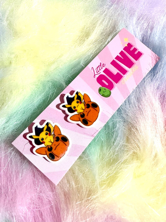 Cute Halloween Pokemon Costume Stud Earrings