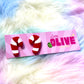 Adorable Hand Painted Candy Cane Stud Earrings - Festive Sweetness