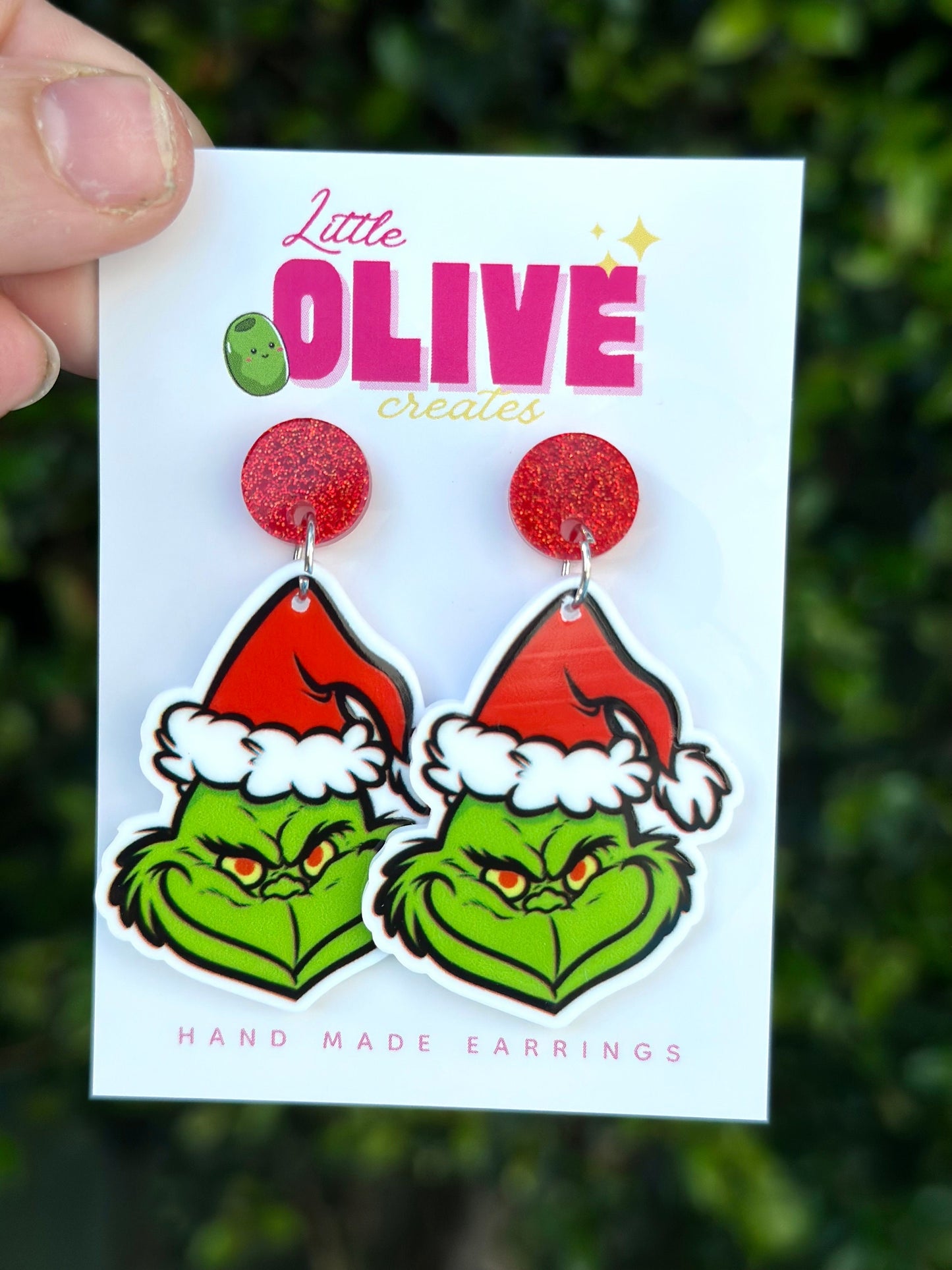 Christmas Grinch Earrings - Celebrate with Studs and Dangles