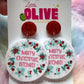 Novelty Christmas Earrings - 'Merry Christmas B****es' - Bold and Sassy Holiday Statement