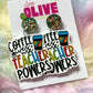 Teacher Earrings - 'Coffee Gives Me Teacher Powers' Dangle Earrings
